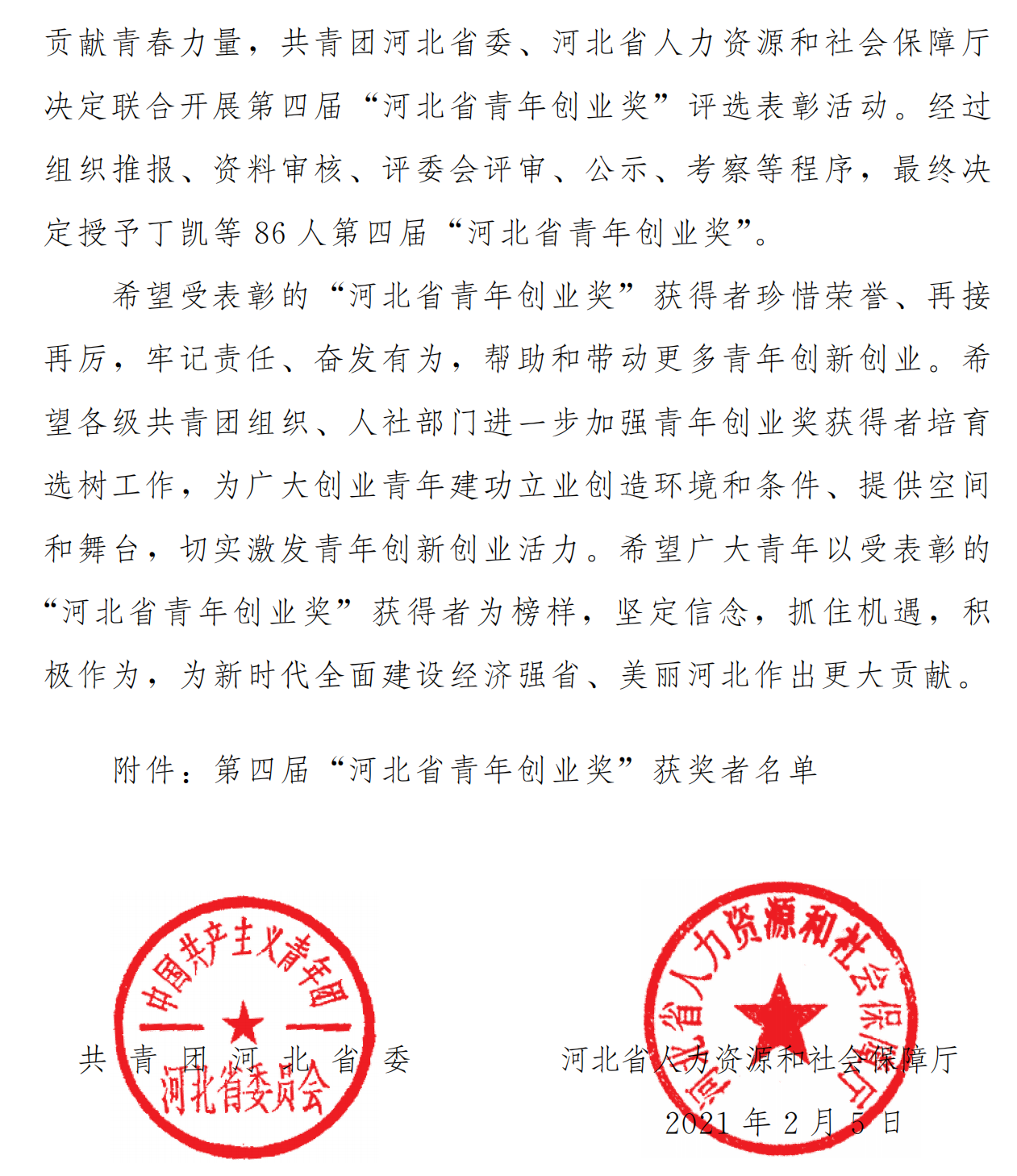 河北省青年創(chuàng)業(yè)獎表彰決定_01.png